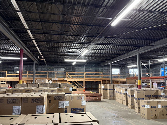 INterior image of the Hajoca Roanoke plumbing supply warehouse